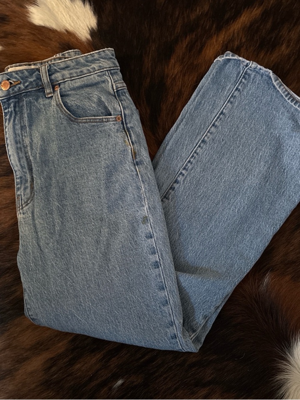ROLLA'S Women's Light Blue Straight-Leg Jeans